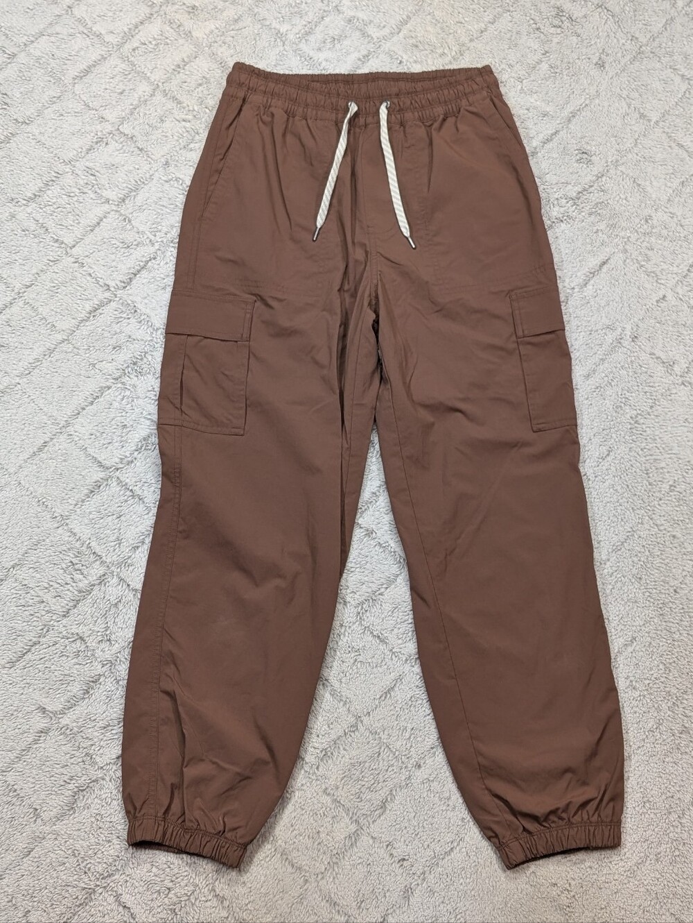 Vuori Joggers Womens S Brown Birch Cargo Utility Outdoor Stretch Woven Casual